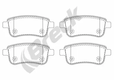 Комплект тормозных колодок, дисковый тормоз BRECK купить